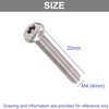TERF® M4 X 20mm Pan Head Security Torx Machine Screws