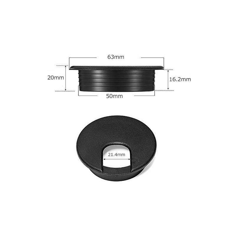 Wolfride 12 Pcs Wire Hole Cap Hole Diameter 2.0 inches