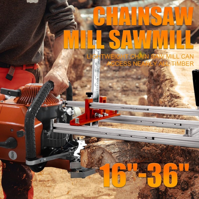 36 Inch Chainsaw Mill, Portable Saw Mill, Lumber Cutting Guide