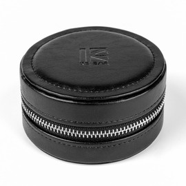 KBEAR K-Lord Earphone Storage Case, KZ ZS10 PRO in Ear Monitors Earbud Case, PU Leather Round Zipper IEMs Travel Storage Box Bag Organizer for KZ ZSN PRO X/ZS12PRO X/EDXPRO/Castor Ear Buds, Cable