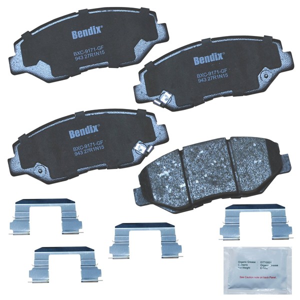 Bendix Bendix Priority1 CFC943 Ceramic Front Brake Pads for Honda