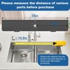 33 inch Sink Splash Guard Mat Faucet Drying Silicone Handle
