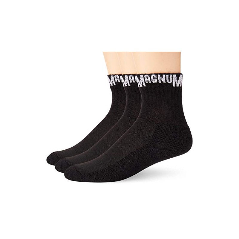 Magnum 3 Pack Base Pack Black Socks - Small