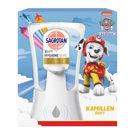 Sagrotan No-Touch Kids Hygiene Soap Starter Set - Sagrotan No-Touch Automatic Soap Dispenser Includes Refill Hygiene Soap Chamomile - 1 x 250ml Hand Soap