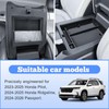 EDBETOS 2PCS Center Console Organizer & Armrest Hidden Storage Box