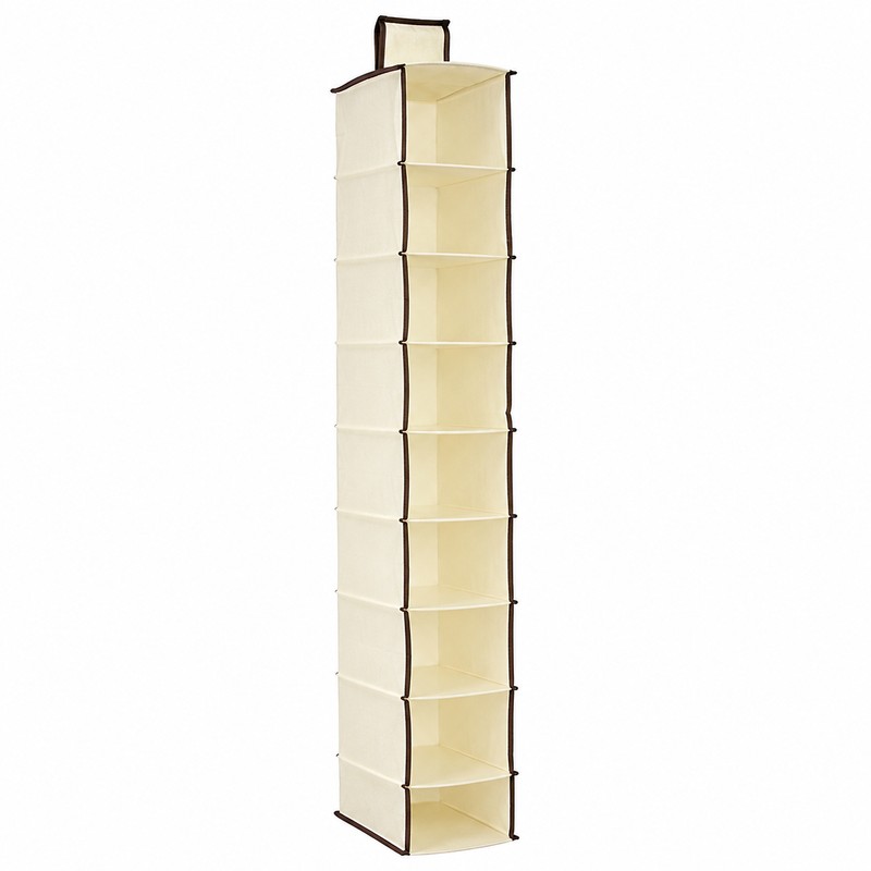 10-Layer Hanging Shoe Organizer for Closet Storage – Collapsible Polyester