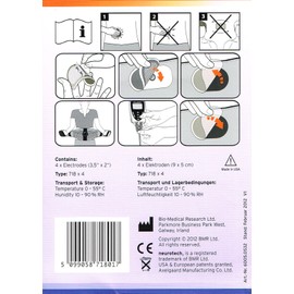 Neurotech selbstklebende Elektroden für Lumbotech XP, TYP 718x4 90x50mm, 4 Stück (6005.0532 / 4030.0030) von Technikus