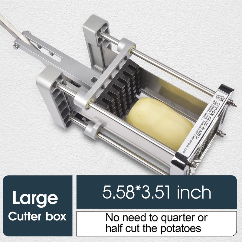 French Fry Cutter, Sopito Professional Potato Cutter Stainless Steel with