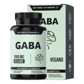 Beyond Vitamins  Gaba 1000 Mg, Con Cápsulas De Tecnología Vegana - Suplementos Gym - Sin Rellenos- Vitaminas Mujer  Hombre - 60 Cápsulas              