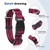 Reflective Martingale Dog Collars. Dog Collar with Quick Release Buckle.