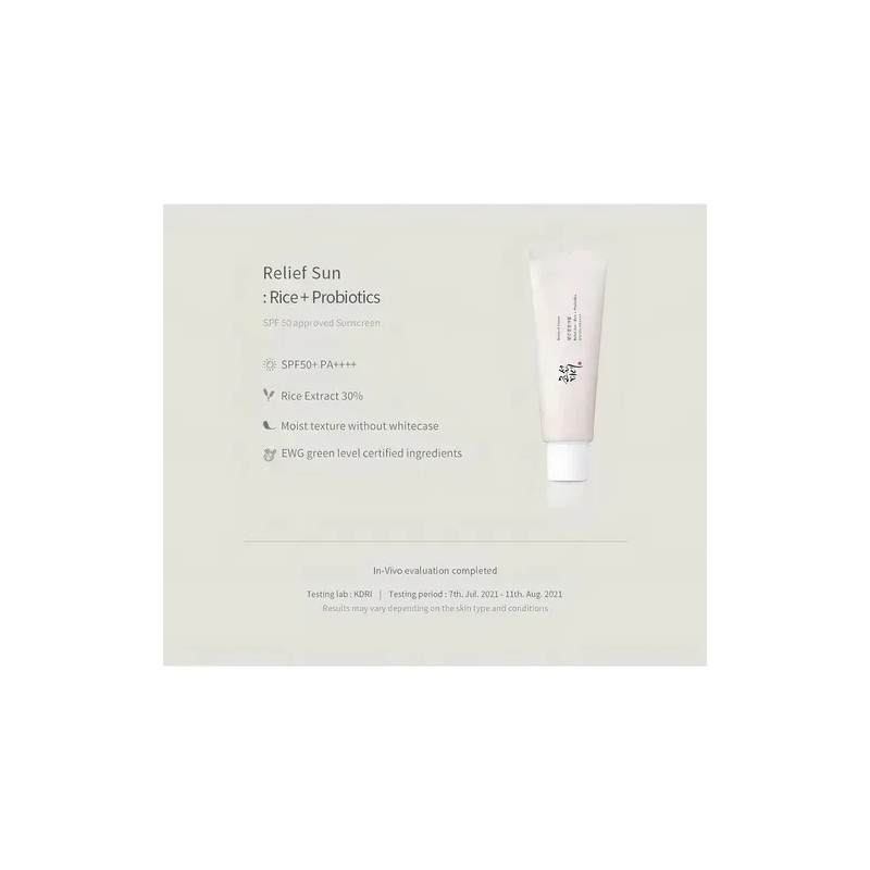 Beauty Of Joseon Relief Sun Rice Probiotics Set (50ml X2)