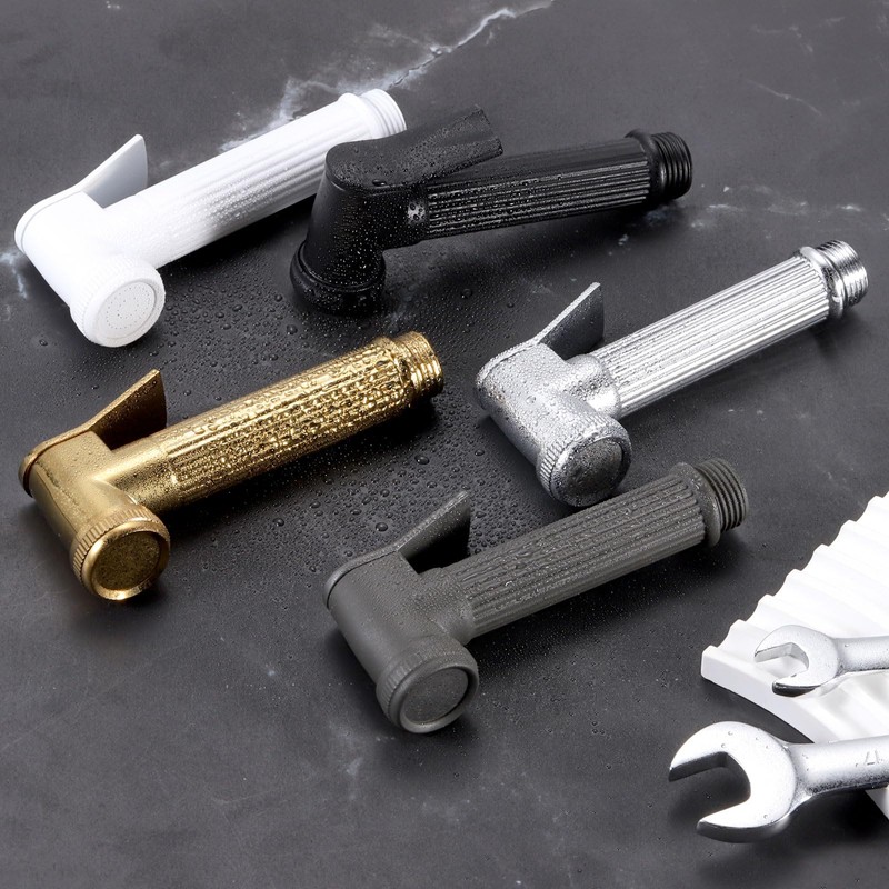 sourcing map Handheld Bidet Sprayer for Toilet, Metal Bathroom Sprayer