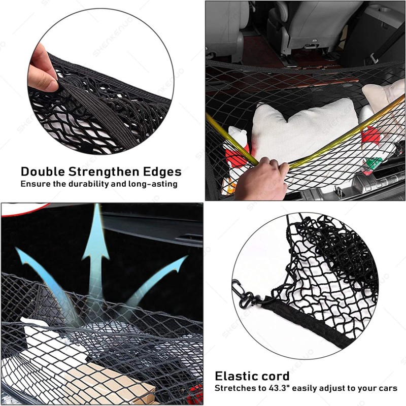 SHENKENUO Rear Trunk Envelope Style Mesh Cargo Net for DODGE