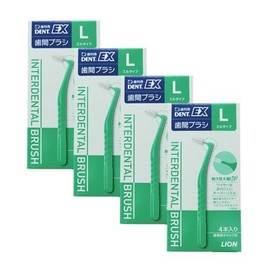 Lion DENT.EX Interdental Brush 4 x 4 Pieces (L(Green))