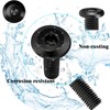 YFLeomry Pack of 40 Flat Head Screws M5 x 12