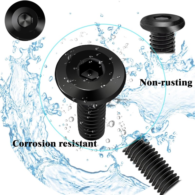 YFLeomry Pack of 40 Flat Head Screws M5 x 12