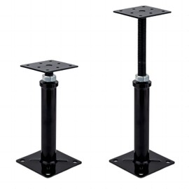 YMSZGBZG 2 Pack Adjustable Floor Jack,Mini Screw Jack,Telescoping Jack for Temporary Support,RV Step Stabilizer,Post 7¾ " to 12" (Black).