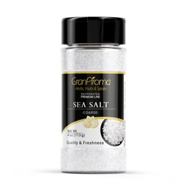 GranAroma Coarse Sea Salt, Finishing Salt, Cooking and Bath Additive (4 Ounce)
