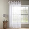 Alan Symonds Tiara Dolly Diamante Tab Top Curtain Panel (White,