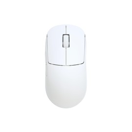 AIM1 Shigure White Wireless Mouse, Symmetrical, 1.6 oz (45 g), 8000 Hz, 26000 DPI LOD Setting, PAW3395, 80 Hour Operation, Supports Both Wireless and Wired