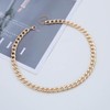 Enautoabs Punk Curb Chain Choker Necklace Gold Plated Chunky Chain
