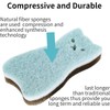 Cat Shaped Kitchen Sponges, Scratch-Resistant, Durable, Scouring Pad for Dishes,