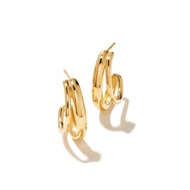 Kendra Scott Meg Double Hoop Earring, 18k Gold Vermeil