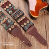 Nefelibata Banjo Strap, 2"Wide Full Grain Cowhide Guitar Strap Adjustable