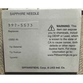 Pfanstiehl 897-SS73 NEEDLE STYLUS for Zenith S-68567 S68566 142-150 151 163