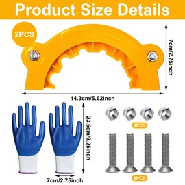 Drill Grinder Accessories 2025 Drill Sharpener for All Bits 2 Pieces Drill Grinding Device Drill Grinding Portable Drill Grinding Aid Drill Grinding Machine Set with Protective Gloves