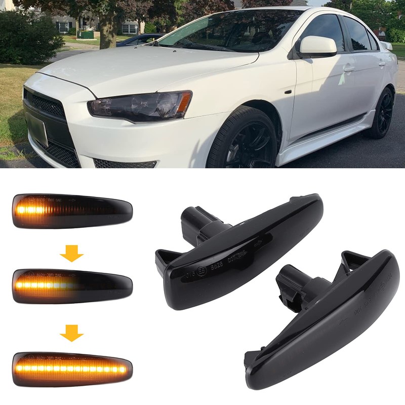 lancer blacked out side marker, Car Side Lamp Turn Signal
