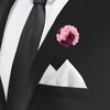 PATIKIL Flower Boutonnieres Pin, 2 Pcs Lapel Pin for Men