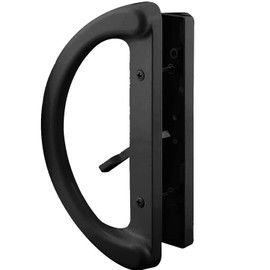 Mortise Style Sliding Patio Door Handle Set - Replace Old or Damaged Door Handles Quickly and Easily – Diecast, Non-Keyed, Fits 3-15/16” Hole Spacing | Fix and Repair Glass Door (1 Set)