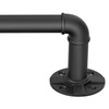 Black Curtain Rods for Windows 32 to 48, 1 Inch