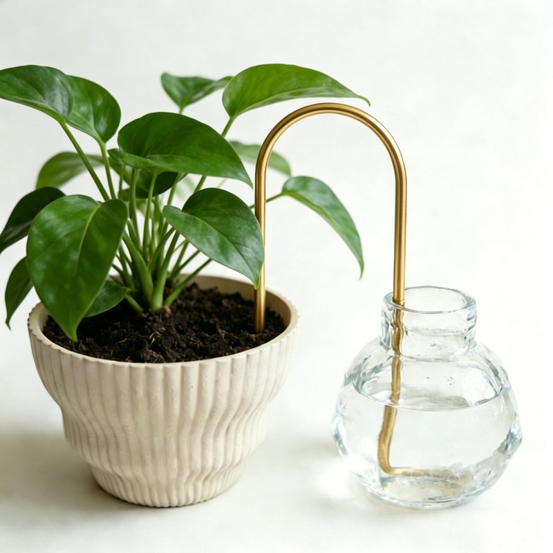 Self-Watering Wick System for Effortless Plant Care, Automatic Drip Irrigation,