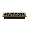 Decor Grates (4-Pack) SPH410-A Scroll Design Floor Register, 4x10 Inches,