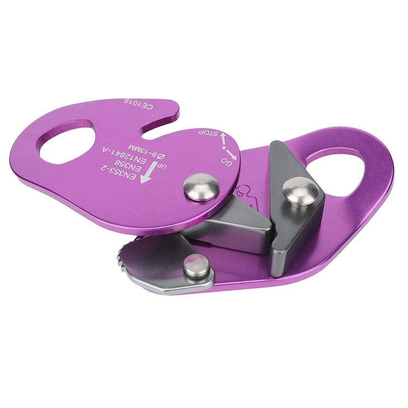 Hopcd Rock Climbing Rope Grab, 7075 Aviation Aluminum 9-13mm Self