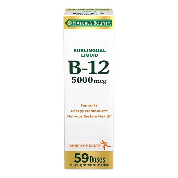 Natures Bounty Vitamin B12 5000 mcg Lquido Sublingual, Salud Cardiovascular