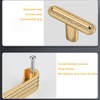 LFWATAXY 4PCS Gold Diamond Handle, Gold Crystal Knobs, Sparkle Diamond