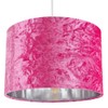 Modern and On-Trend Bright Pink Crushed Velvet Fabric 12" Table
