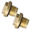 Drain Plug, 2 Piece Brass Diff Filler Differential Drain Plug