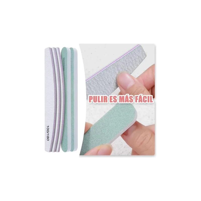 12 Pcs Limas Para Uñas Manicure Y Limas Para Uñas