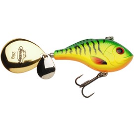 Berkley Pulse Spintail XL Fishing Lure, Double Blade Spinnerbait for Pike, Perch, Zander, Predator Fishing Gear with Durable ABS Body, Vibrant Colors, Freshwater Spinner Bait, 8cm, Firetiger