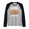 Burger Connoisseur Juicy Cheese Delight Raglan Baseball Tee
