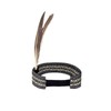 MIMIKRY Headband with Ethnic Pattern and 2 Goose Feathers for