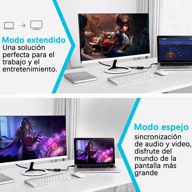 Gomia Convertidor Thunderbolt A Hdmi Adaptador Para Mac,4k