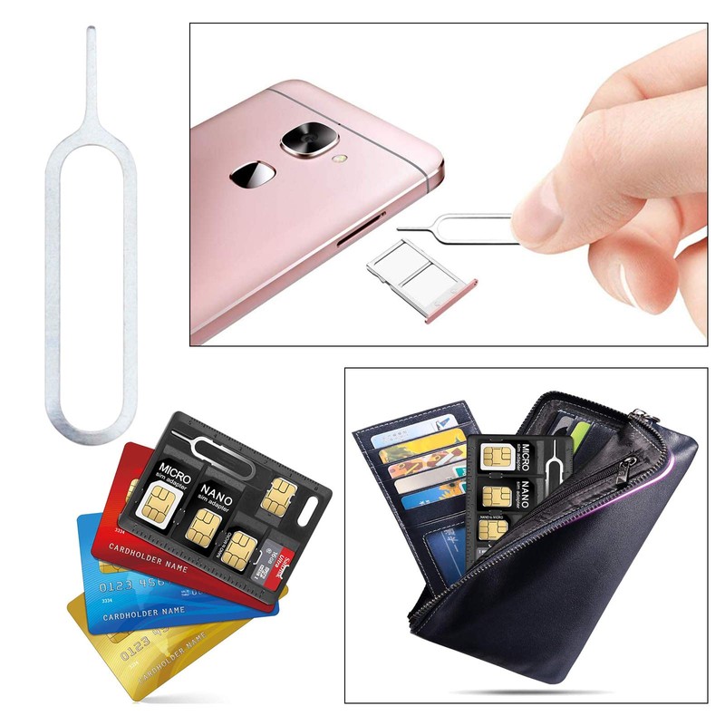 2 x SIM Card Adapter Storage Boxes, Micro Nano to