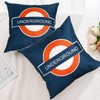 Homxi 18 x 18 Cushion Cover London Underground Pack of