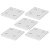 5Pcs Aluminium Extrusion Profile Joining Boards 4‑Hole Vertical Connecting Plates