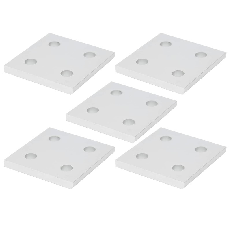 5Pcs Aluminium Extrusion Profile Joining Boards 4‑Hole Vertical Connecting Plates